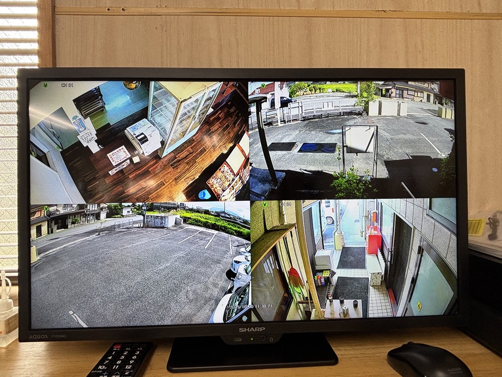 某食品工房様　（築上郡上毛町）監視カメラ入替・ポータブル電源納入