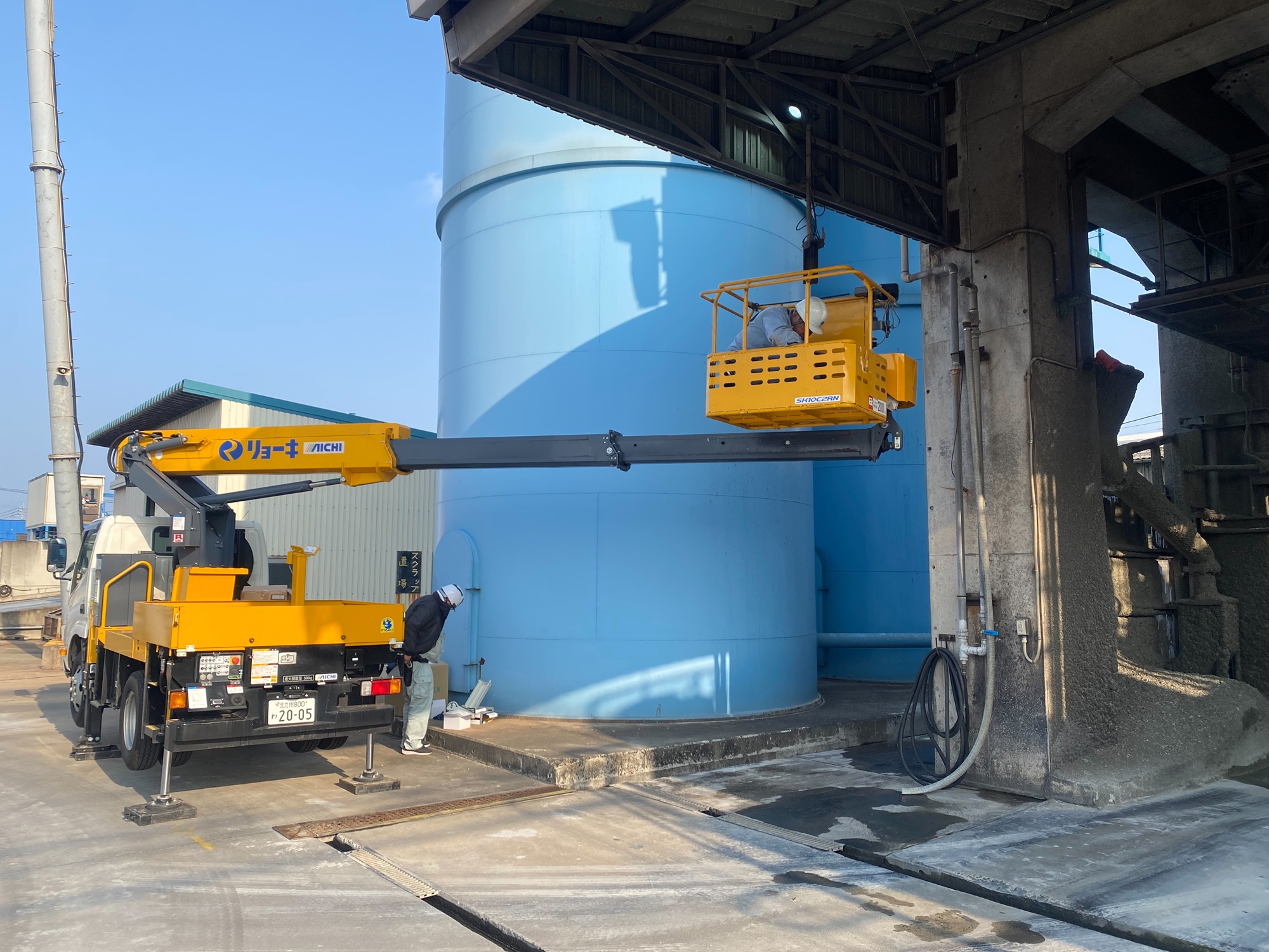 小倉北区西港町 某工場様 監視カメラの取替及び、ズームカメラ増設工事